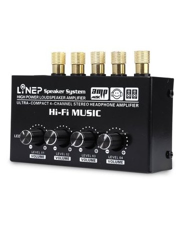 LINEP A908 Ultra Compacto De 4 Canales De Audio Estéreo - Envío Gratuito