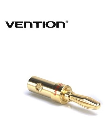 Vention VDD - C02 Enchufe Plateado Del Oro 24K Del Plátano - Envío Gratuito