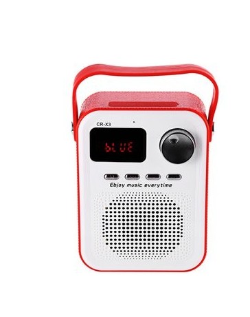 3C CR-X3 Radio FM Altavoz Bluetooth inalámbrico con ranura - Envío Gratuito