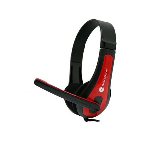 Audífono TECHZONE TZ15PCAUD, Rojo, Alámbrico (TZ15PCAUD) - Envío Gratuito