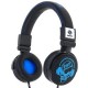 Audifonos Diadema Estéreo-Negro Con Azul. - Envío Gratuito