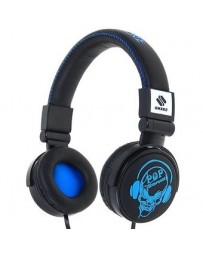 Audifonos Diadema Estéreo-Negro Con Azul. - Envío Gratuito