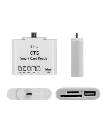 EW Smartphones Android OTG5 1 lector de tarjetas-Blanco - Envío Gratuito