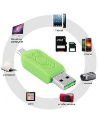 EB El Lector Otg Para Ordenadores Y Teléfonos Móviles-Verde - Envío Gratuito