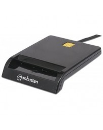 Manhattan Lector de Memoria Inteligente USB 2.0, Negro - Envío Gratuito