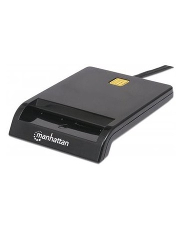 Manhattan Lector de Memoria Inteligente USB 2.0, Negro - Envío Gratuito