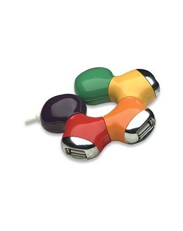 Manhattan Hub Flexible USB 2.0, 4 Puertos, Diseño Flor Multicolor - Envío Gratuito