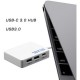 EB Lector De Tarjetas USB3.0Type-C + HUB Blanco-Blanco - Envío Gratuito