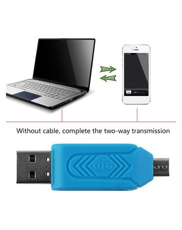 EB El Lector Otg Para Ordenadores Y Teléfonos Móviles-Azul - Envío Gratuito
