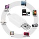 EB El Lector Otg Para Ordenadores Y Teléfonos Móviles-Blanco - Envío Gratuito
