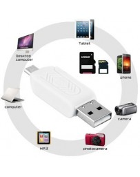 EB El Lector Otg Para Ordenadores Y Teléfonos Móviles-Blanco - Envío Gratuito
