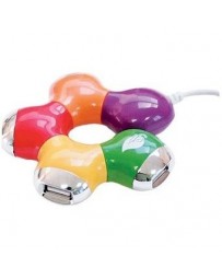MINI HUB 4 PUERTOS MITZU 18-3503 Flexible-Colores - Envío Gratuito