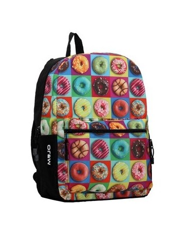 Mochila Backpack Doughnuts Donas Reactiva a Luz Neon - Envío Gratuito
