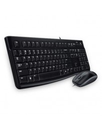 Nuevo Kit Teclado Y Mouse Logitech MK120 Alambrico USB-Negro - Envío Gratuito