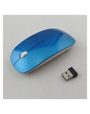 Ratón óptico Inalámbrico Ultra Delgado De Bluetooth (Azul) - Envío Gratuito