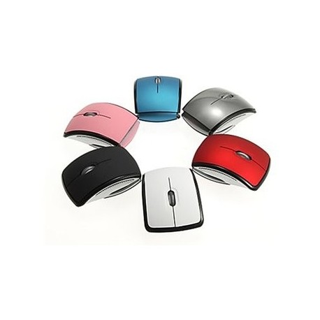 Plegable Ratón 2.4G Ratón óptico Inalámbrico (gris) - Envío Gratuito