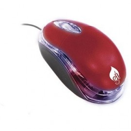 Mouse Con Led Multicolor De 800 Dpi Rojo Mitzu 18-8620RD - Envío Gratuito