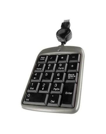 Nuevo Teclado Numérico Easy Line, retráctil, USB. Color Gris - Envío Gratuito