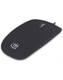 Mouse Ergonomico Manhattan Color Negro Usb. - Envío Gratuito