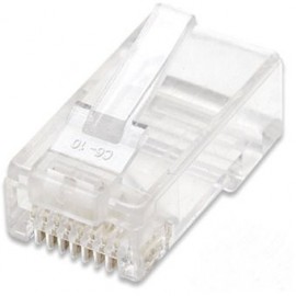 Plug Rj45 Cat 5e Utp Multifilar 100 Piezas. Transparente - Envío Gratuito