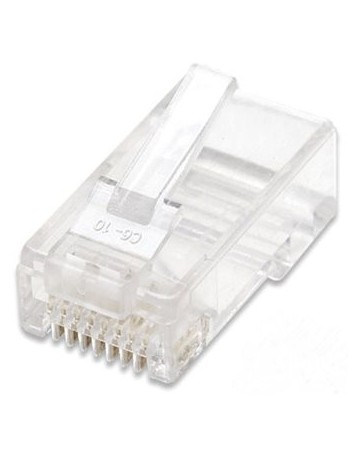 Plug Rj45 Cat 5e Utp Multifilar 100 Piezas. Transparente - Envío Gratuito