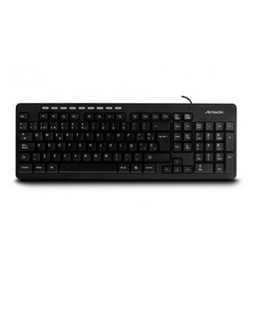 Teclado Multmedia Acteck Alambrico Usb At-2900m Negro Ac-01013 - Envío Gratuito