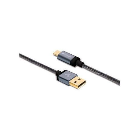 Cable Verbatim Micro Usb Tensado Negro 99219 - Envío Gratuito