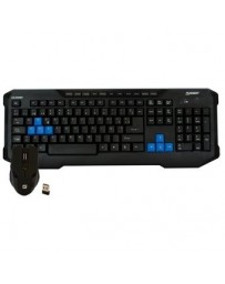 Nuevo Kit de Teclado con Mouse Inalámbrico Fussion KB-2000BK -Negro - Envío Gratuito