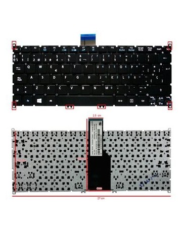 Teclado Acer Aspire Ultrabook Compatible: S3 S5, One 756 - Envío Gratuito