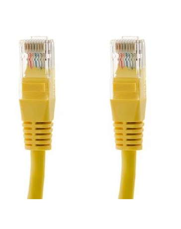 Cable Patch Cord 3m VCOM NP511-Y-3.0 UTP Cat5e .50CCA-Amarillo - Envío Gratuito