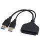 Cable adaptador de corriente USB 3.0 a SATA 22pin - Envío Gratuito