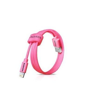 ADATA Cable USB-APPLE Lightning 1Mt Rosa AMFIPL-100CM-CPK. - Envío Gratuito