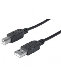 Cable Manhattan USB 2.0 Tipo A Macho A USB Tipo B Macho - Envío Gratuito