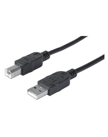 Cable Manhattan USB 2.0 Tipo A Macho A USB Tipo B Macho - Envío Gratuito