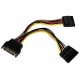 StarTech.com Cable Adaptador Bifurcador Sata 0.15M Divisor - Envío Gratuito