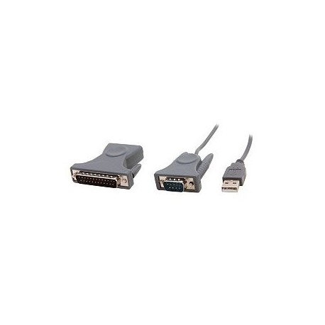Cable Adaptador STARTECH ICUSB232DB25 USB a Serie RS232 DB9 - Envío Gratuito