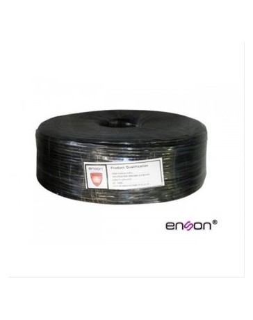 Cable Rg6-Siames Exterior Bobina 305m Negro Enson Siam6305 +C+ - Envío Gratuito