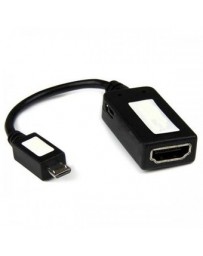 Cable Convertidor Startech MHD2HDF Video Micro USB a HDMI Hembra - Envío Gratuito