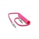 Cable Auxiliar Flexible 3.5mm Acteck LKCA-011 1 Metro Rosa +B+ - Envío Gratuito