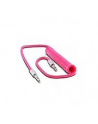 Cable Auxiliar Flexible 3.5mm Acteck LKCA-011 1 Metro Rosa +B+ - Envío Gratuito