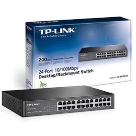 24 Puertos TP-LINK TL-SF1024D 10/100 Mbps Desktop/Rackmpunt No Administrable. - Envío Gratuito