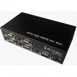 Divisor de Video Xcase VGASPL1X4 Splitter VGA 1 a 4 Con Audio - Envío Gratuito