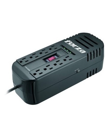 Regulador FORZA, Negro, Hogar y Oficina, 1200 VA, 600 W (FVR-1211M - Envío Gratuito