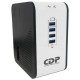 Regulador CDP, 1000VA/720W, 8 contactos, 4 puertos USB de carga - Envío Gratuito