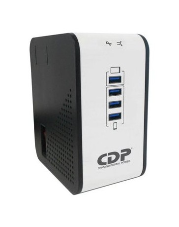 Regulador CDP, 1000VA/720W, 8 contactos, 4 puertos USB de carga - Envío Gratuito