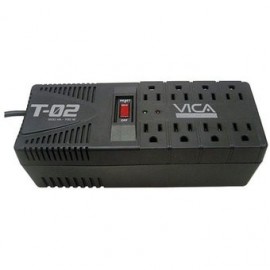 Regulador Vica T-02, 300J, 700W, Entrada 127V, 8 Contactos - Envío Gratuito