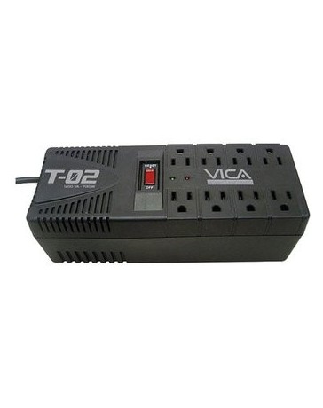 Regulador Vica T-02, 300J, 700W, Entrada 127V, 8 Contactos - Envío Gratuito