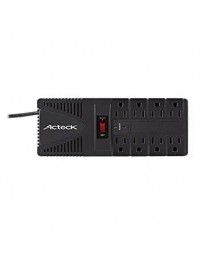 Regulador De Voltaje Acteck Rv-001 8 Socket 1400Va - Envío Gratuito