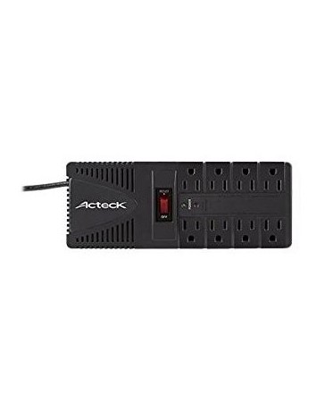 Regulador De Voltaje Acteck Rv-001 8 Socket 1400Va - Envío Gratuito