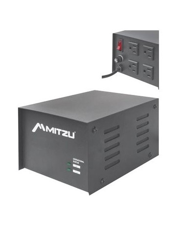 Nuevo Regulador Voltaje 4 Entradas Mitzu 09-5010C-Negro - Envío Gratuito